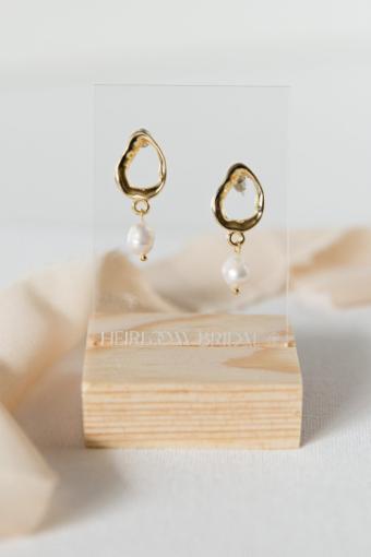 Heirloom Bridal Company Style #Lennox Earrings #0 default Gold thumbnail